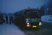 Автобус ночью в Петербурге